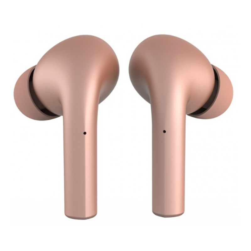 Moki Pods Earbuds True Wireless W/ Mic Rose Gold