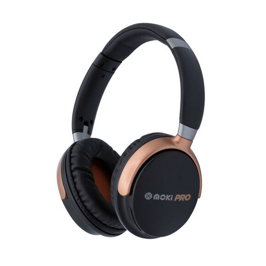 Moki Pro Opus Headphones Wireless Bluetooth Black/Gold