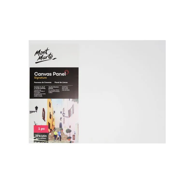 Mont Marte Canvas Panels 30.5 x 40.6cm each - front view