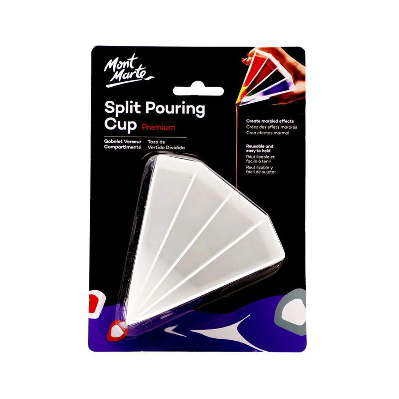 Mont Marte Split Pouring Cup Fluid Pouring Paint - front view