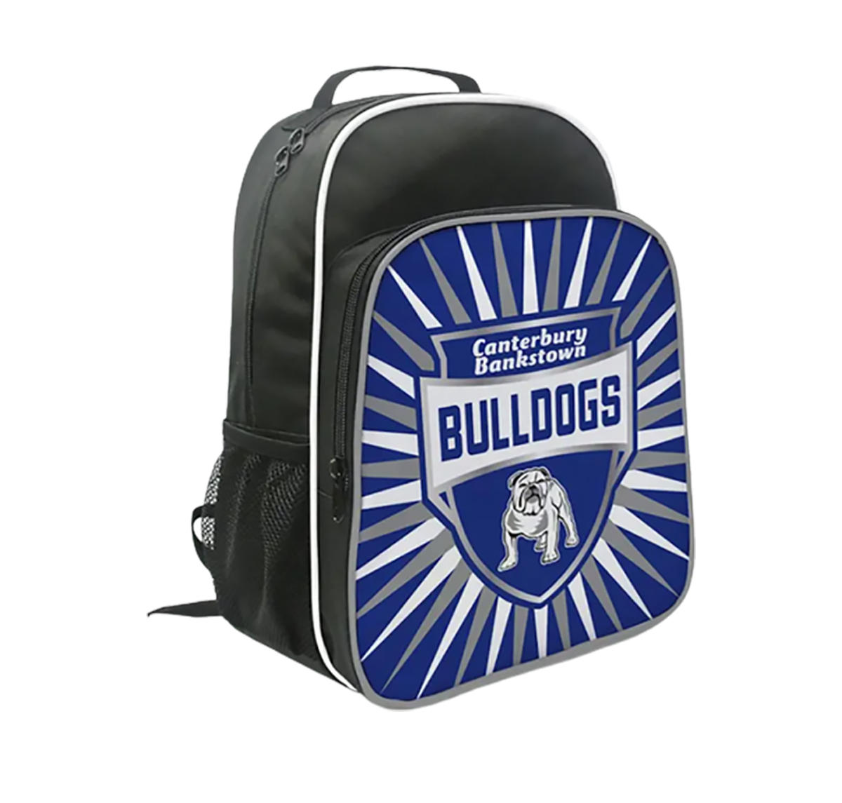 School Bag NRL Backpack Shield Canterbury Bulldogs