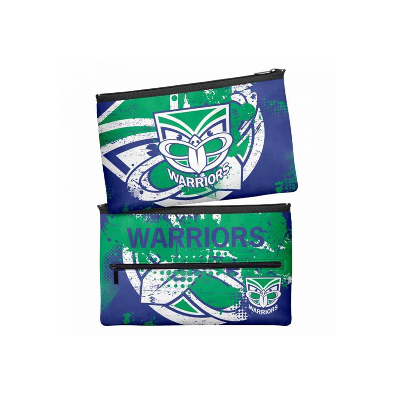 NRL Pencil Case Neoprene 350x230mm New Zealand Warriors