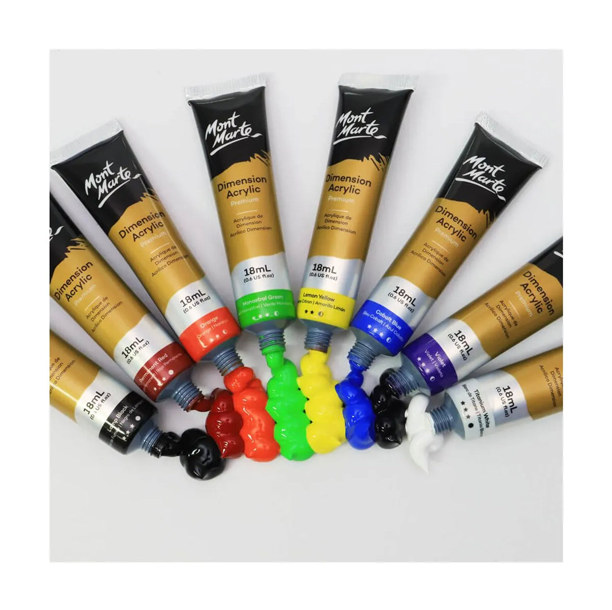 Mont Marte Dimension Acrylic Paint 8pc