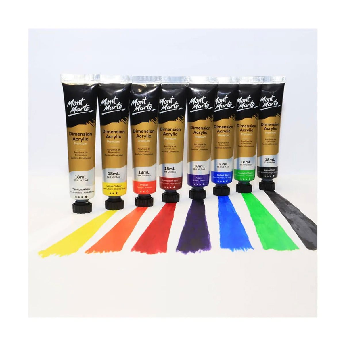 Mont Marte Dimension Acrylic Paint 8pc