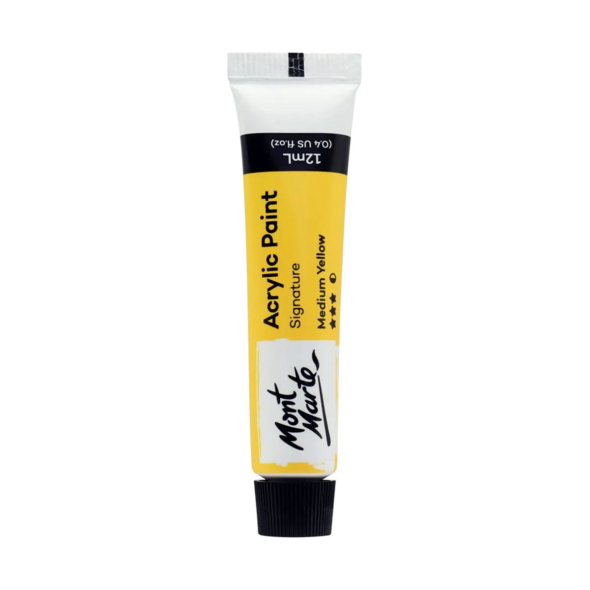 Mont Marte Acrylic Paint Set - 18pc - 18 x 12 ml tubes - medium yellow