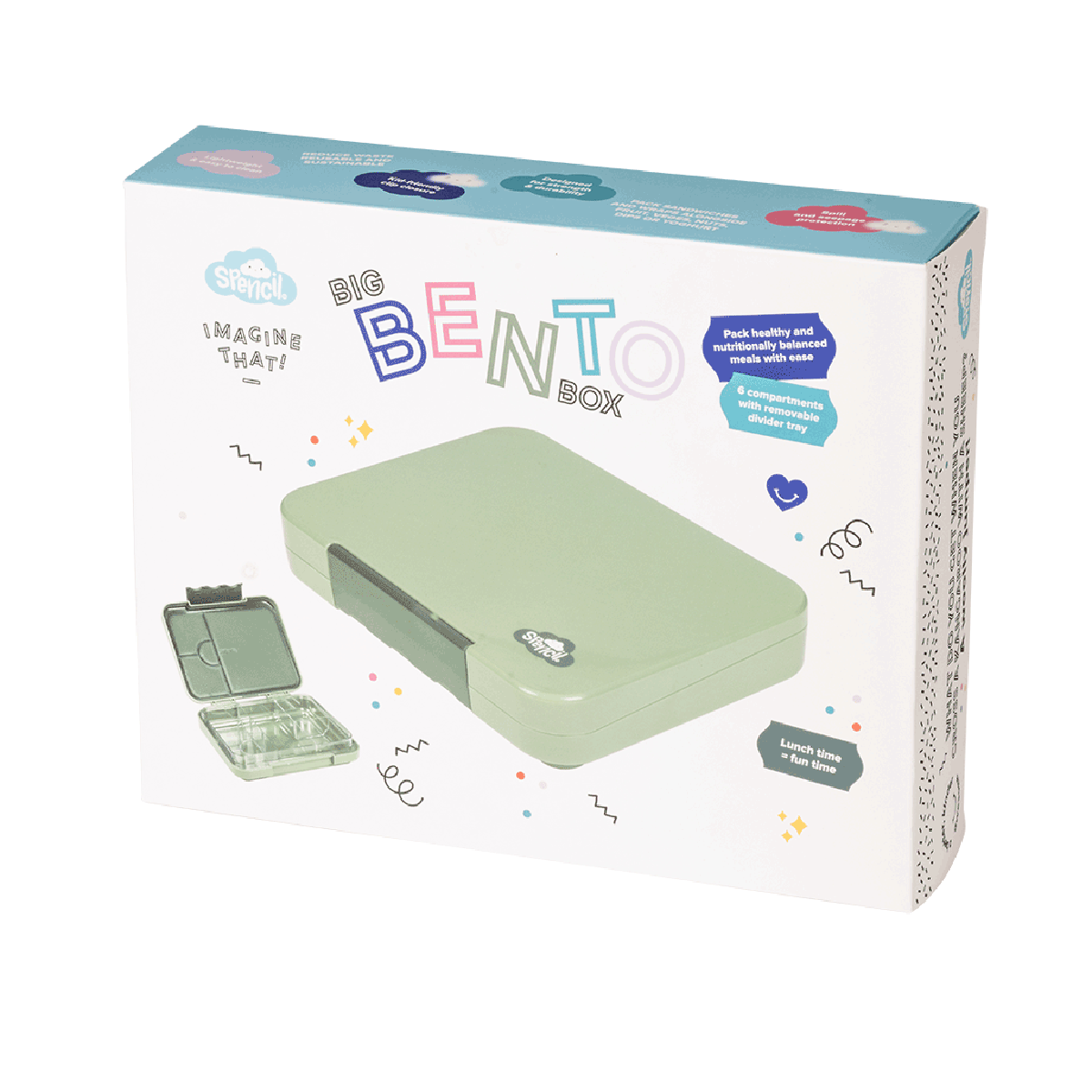 Spencil Big Bento Box Green