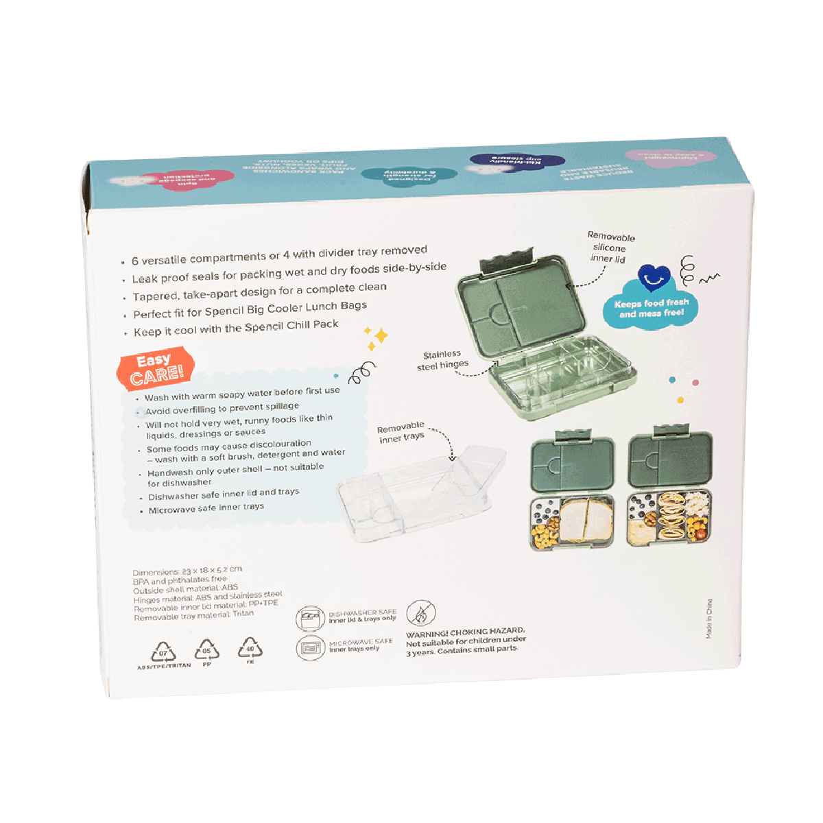 Spencil Big Bento Box Green