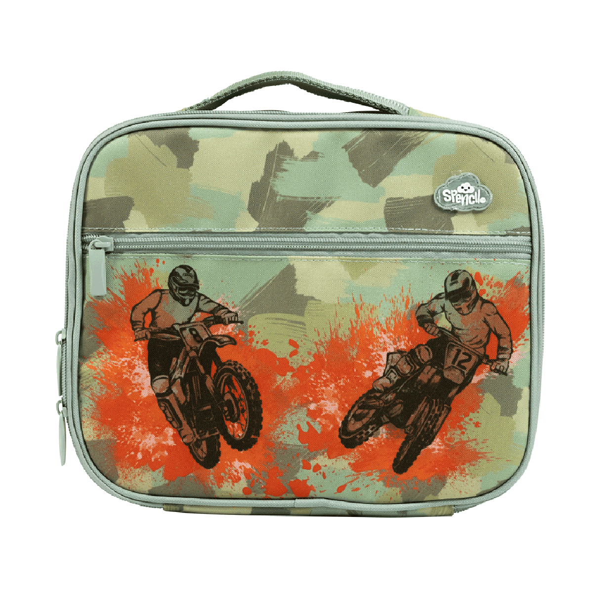 Spencil Big Cooler Lunch Bag Camo Biker