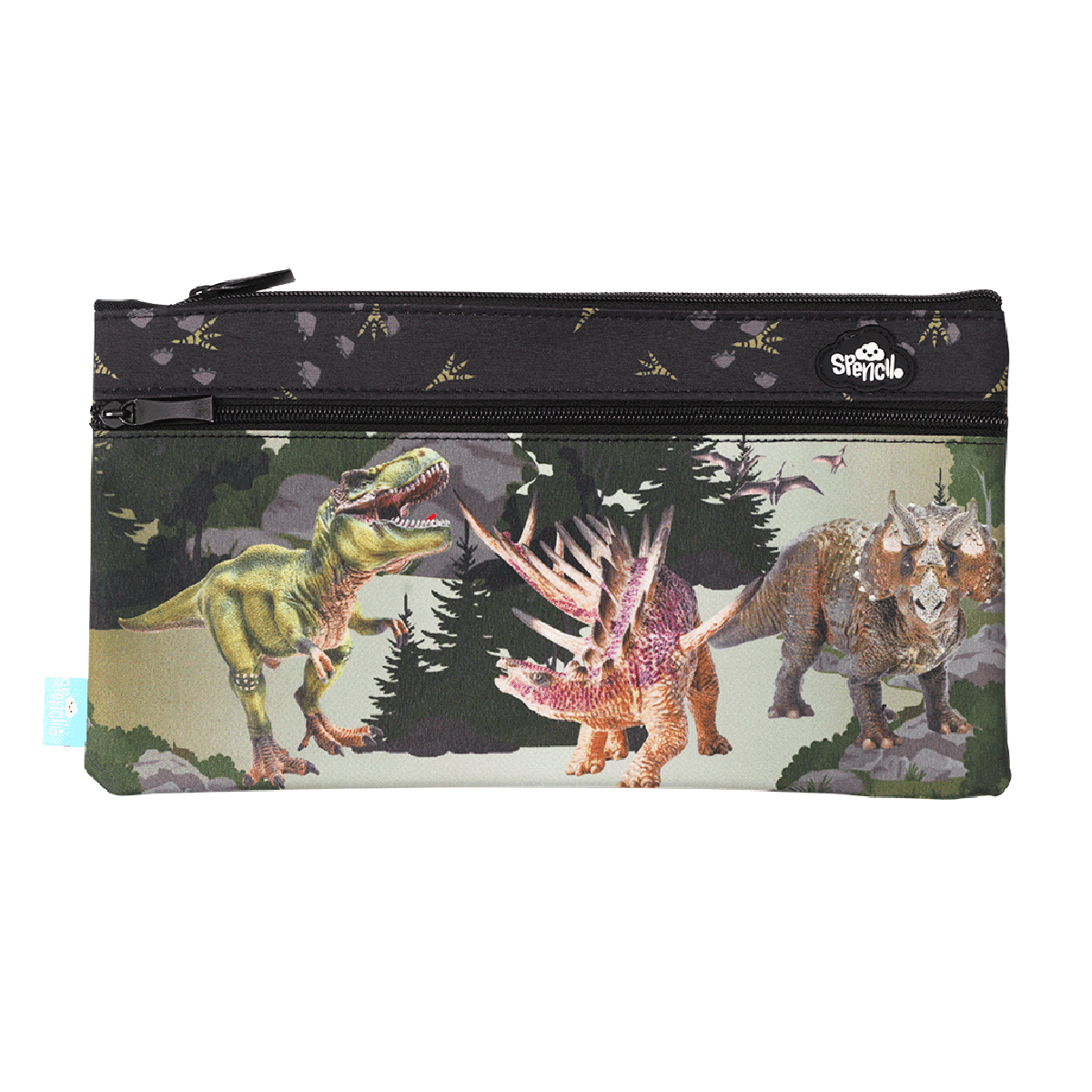 Spencil Twin Zip Pencil Case Dinosaur Discovery