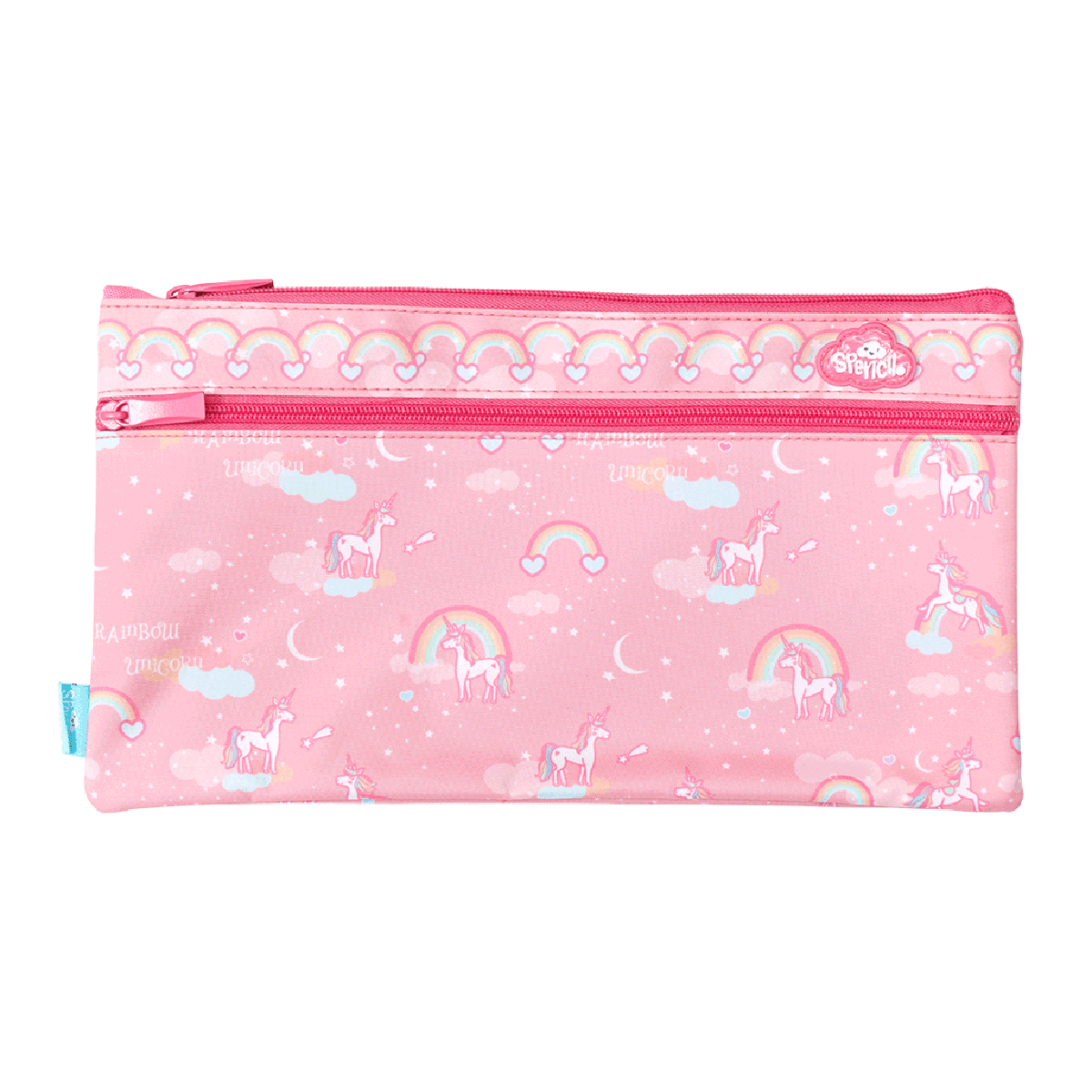 Spencil Twin Zip Pencil Case Rainbow Unicorn – spixal