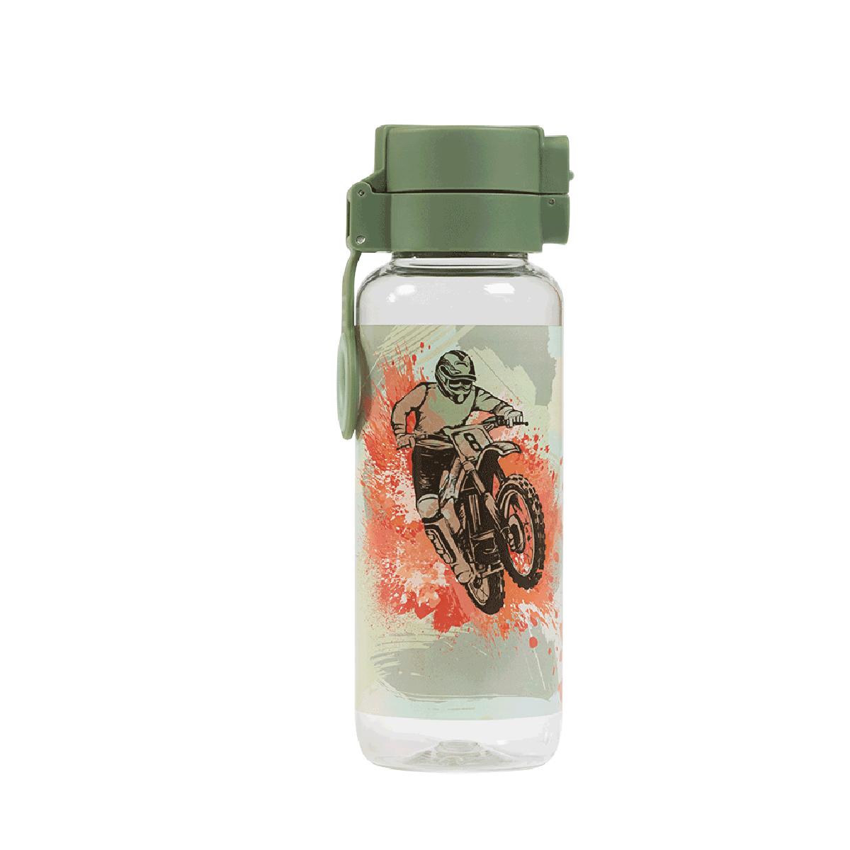 Spencil Big Kids Drink Bottle Camo Biker