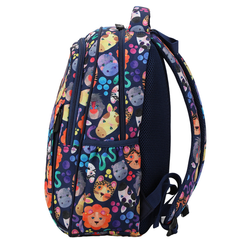 Alimasy Mid Size School Bag Navy Safari spixal