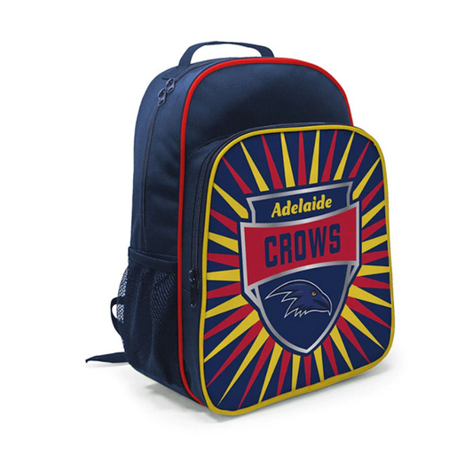 School Bag AFL Backpack Shield Adelaide Crows