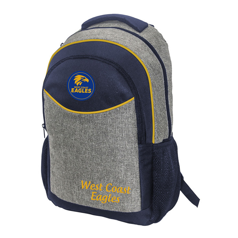 School Bag AFL Backpack Stealth West Coast Eagles