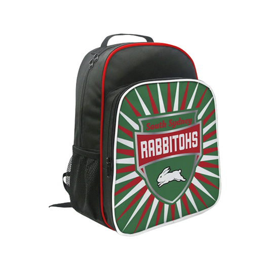 School Bag NRL Backpack shield South Sydney Rabbitohs