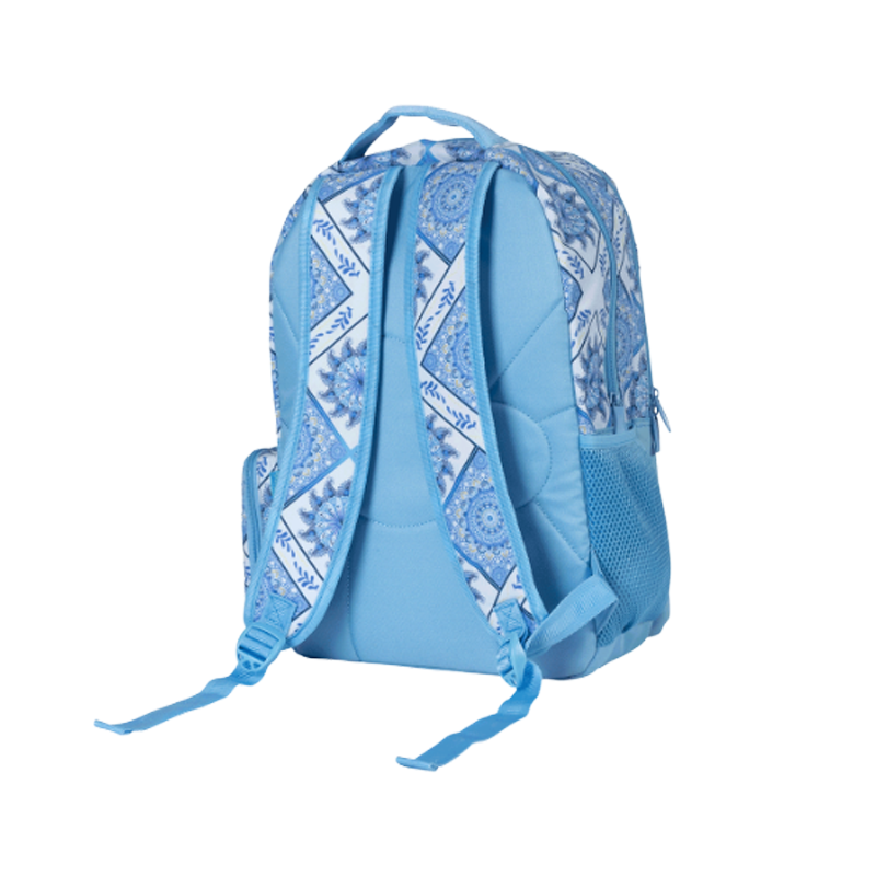 Spencil Big Kids School Bag Backpack Boho Blue