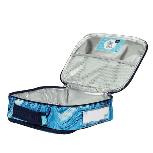 Spencil Big Cooler Lunch Box Ocean Marble