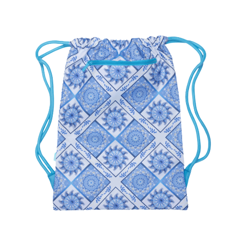 Spencil Drawstring Bag Boho Blue