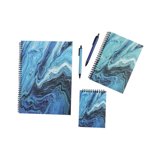 Spencil Stationery Set Ocean Marble