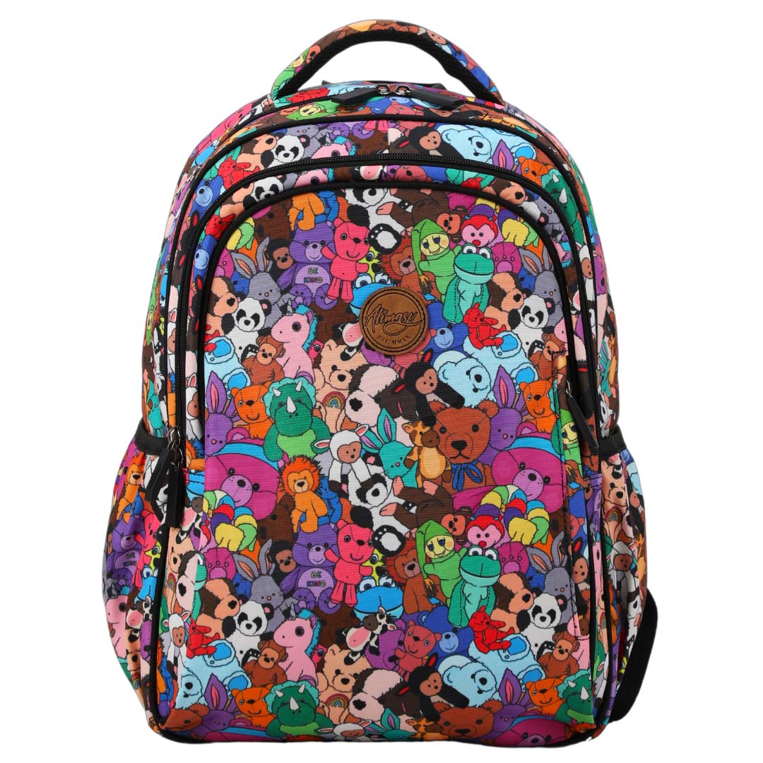 Alimasy Mid Size School Bag Teddy Bear Pile spixal