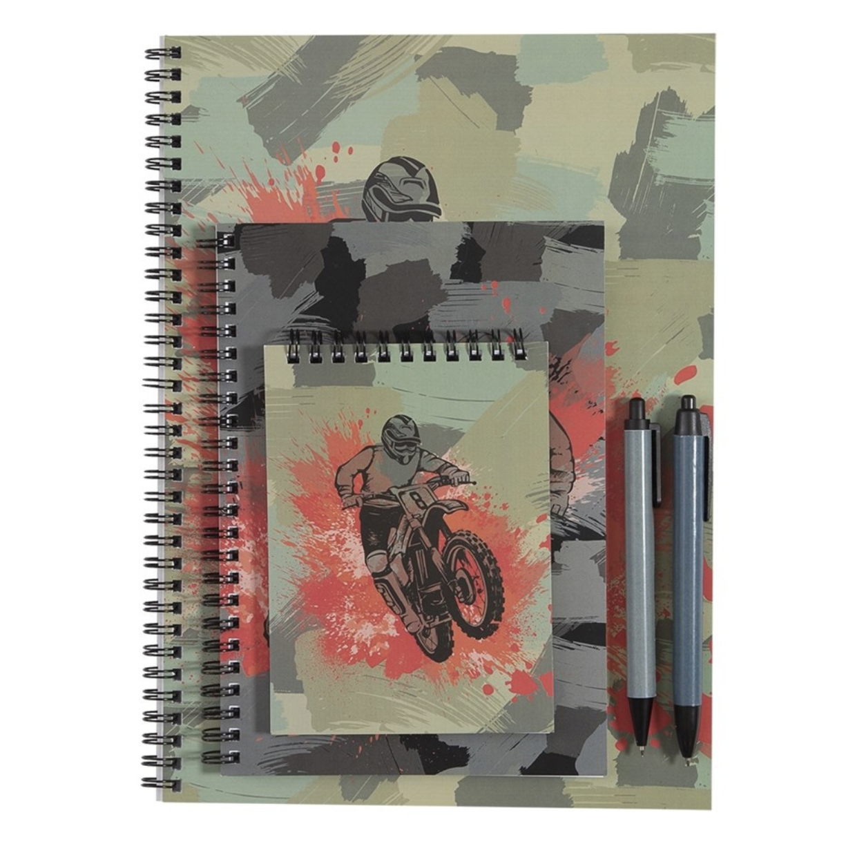 Spencil Stationery Set Camo Biker