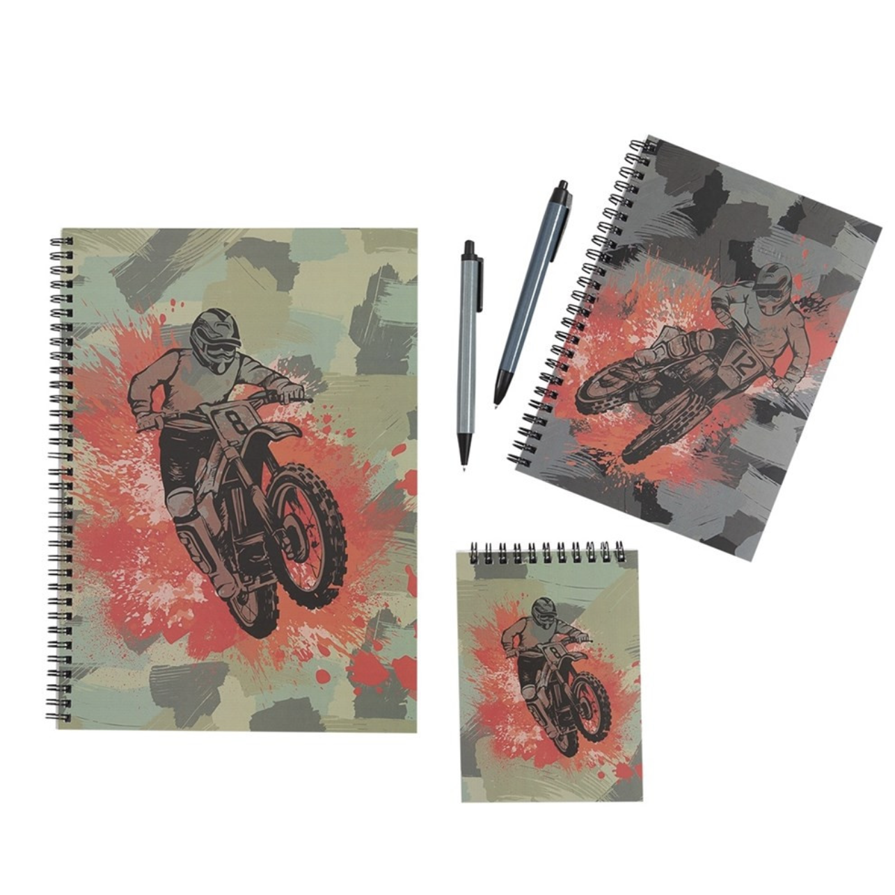 Spencil Stationery Set Camo Biker