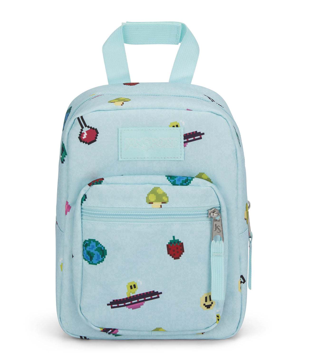 Jansport Big Break Lunch Bag Pixel Party front view