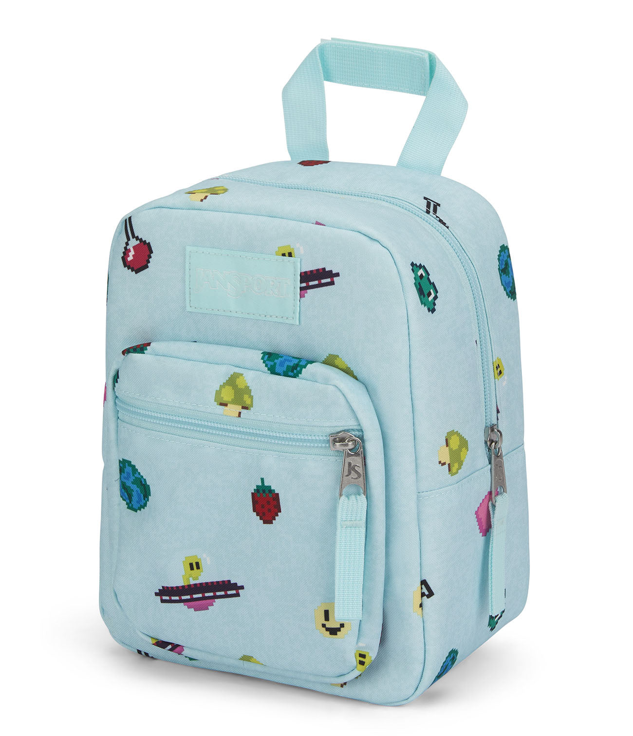 Jansport Big Break Lunch Bag Pixel Party side view