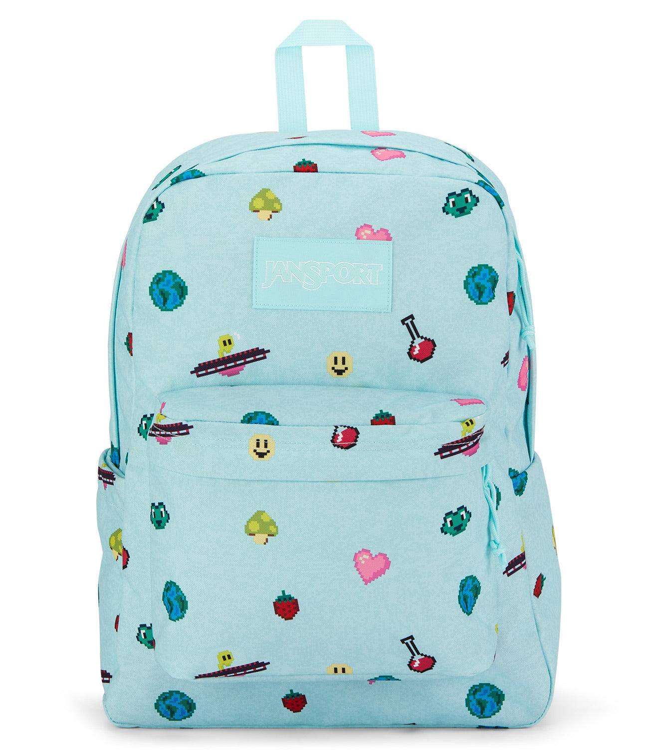 Jansport Superbreak Backpack Pixel Party front view